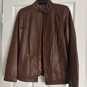 Brown Real Leather Jacket